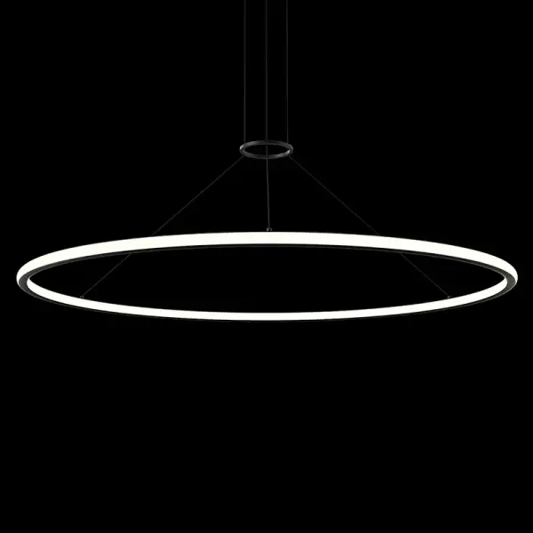 The Luna LED Pendant delivers powerful, energy-efficient illumination in a minimalist profile. Its ultra-slim 1.75-inch height and 61.5-inch length make it ideal for modern dining spaces and kitchen islands requiring clean, contemporary lighting.