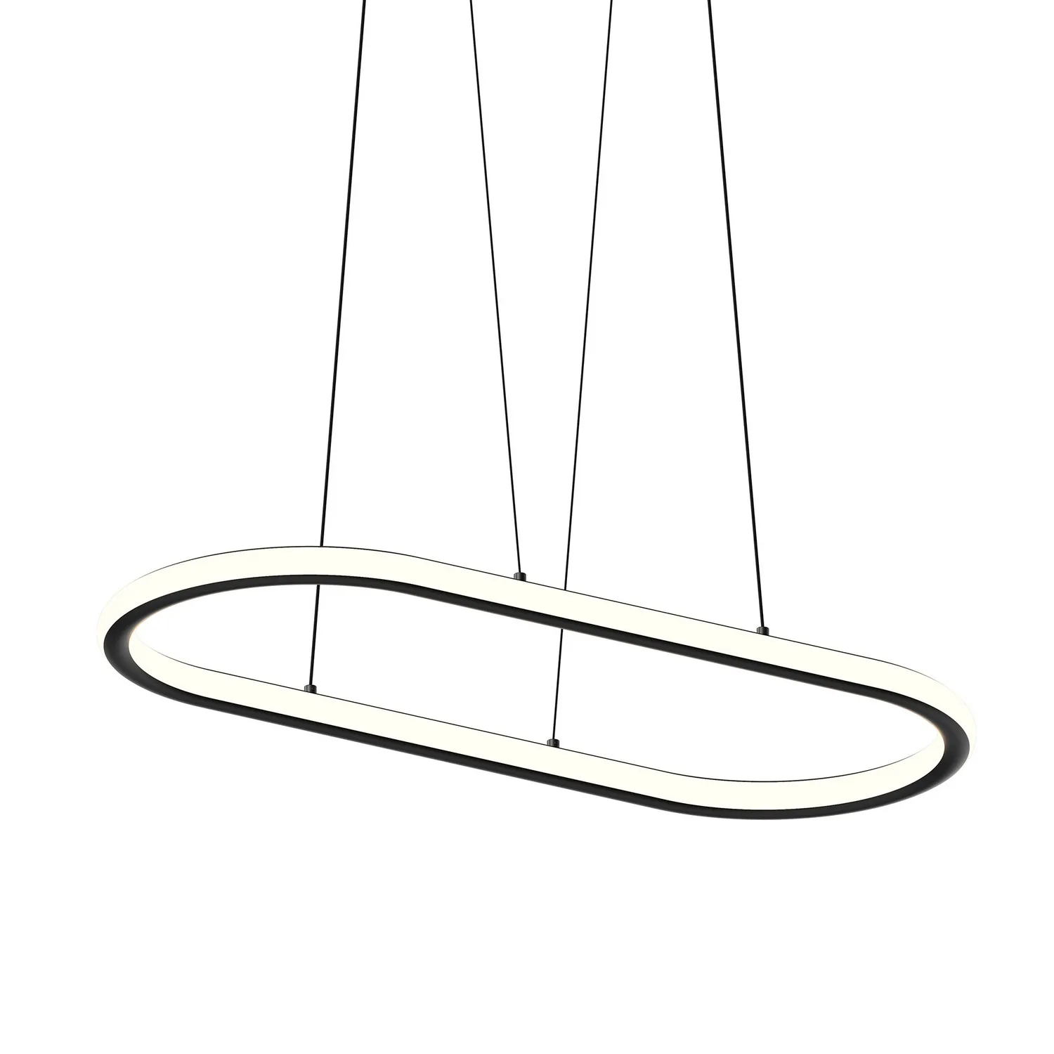 Luna LED Linear Pendant in Satin Black