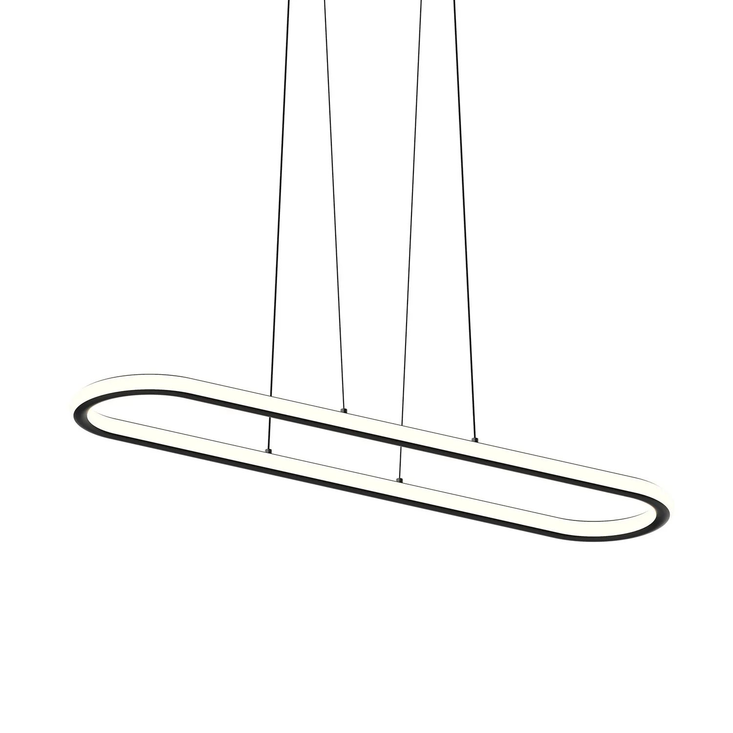 Luna LED Linear Pendant in Satin Black