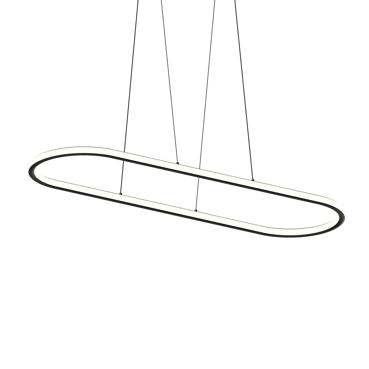 Luna LED Linear Pendant in Satin Black