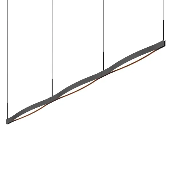 Ola LED Linear Pendant in Satin Black