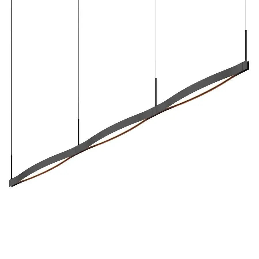 Ola LED Linear Pendant in Satin Black