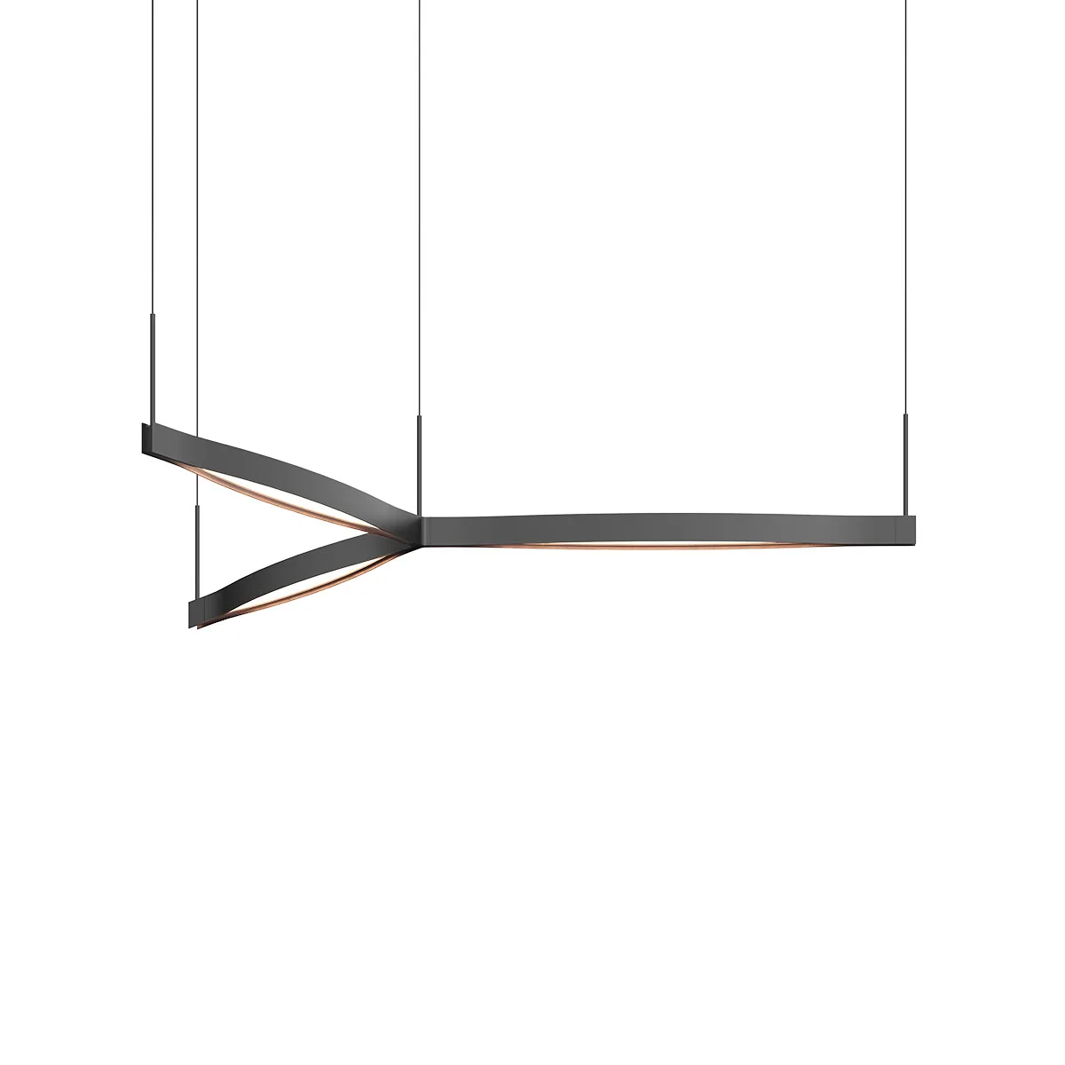 Ola LED Pendant in Satin Black