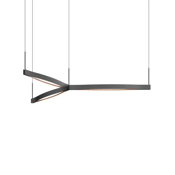 Ola LED Pendant in Satin Black