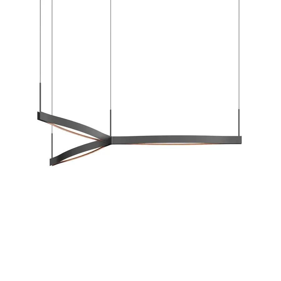 Ola LED Pendant in Satin Black