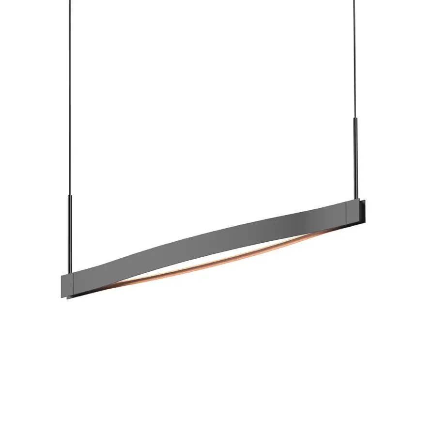 Ola LED Linear Pendant in Satin Black