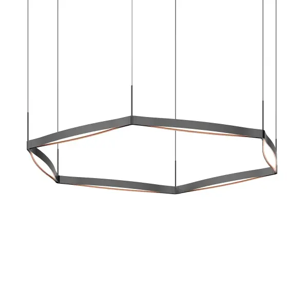 The Ola LED Pendant delivers contemporary minimalism with its clean 54-inch profile and integrated LED technology. The satin black aluminum body with optical acrylic diffuser provides even, glare-free illumination ideal for task and ambient lighting.