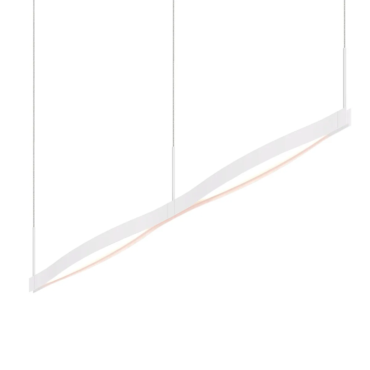 Ola LED Linear Pendant in Satin White