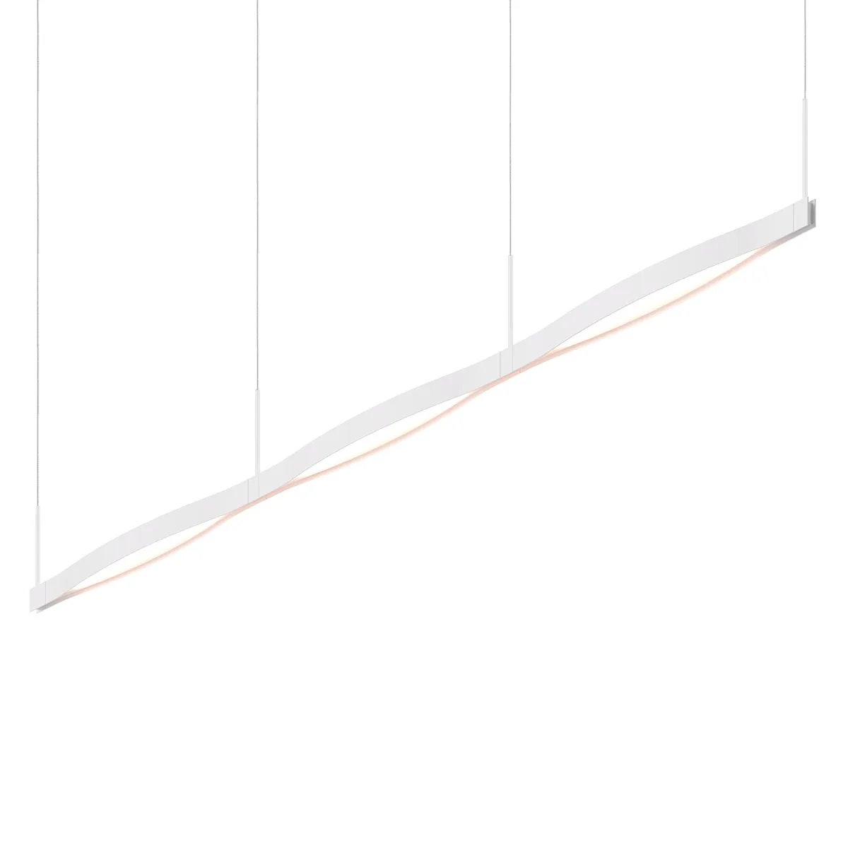 Ola LED Linear Pendant in Satin White