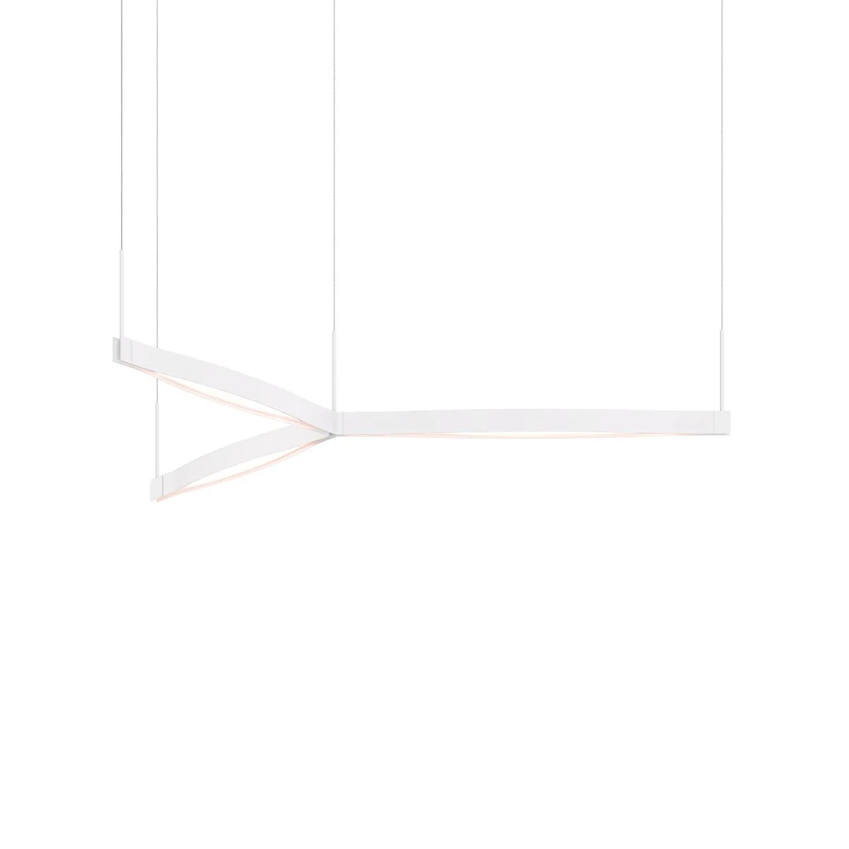 Ola LED Pendant in Satin White