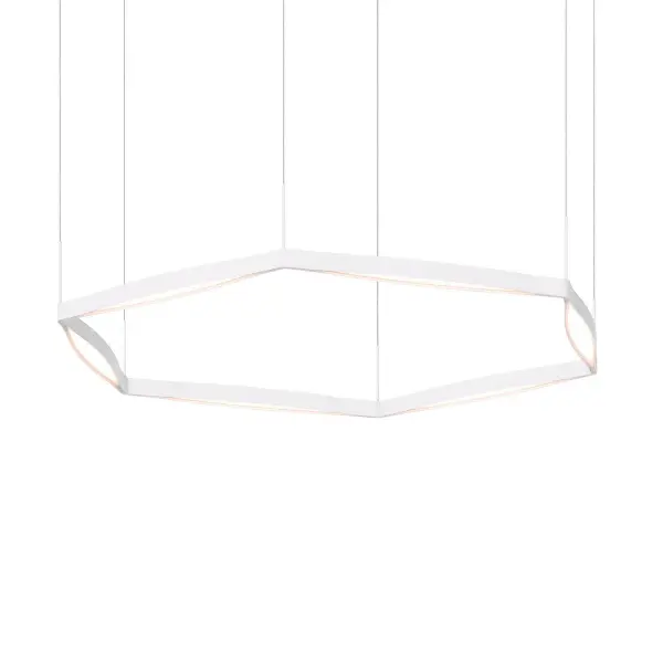 Ola LED Pendant in Satin White