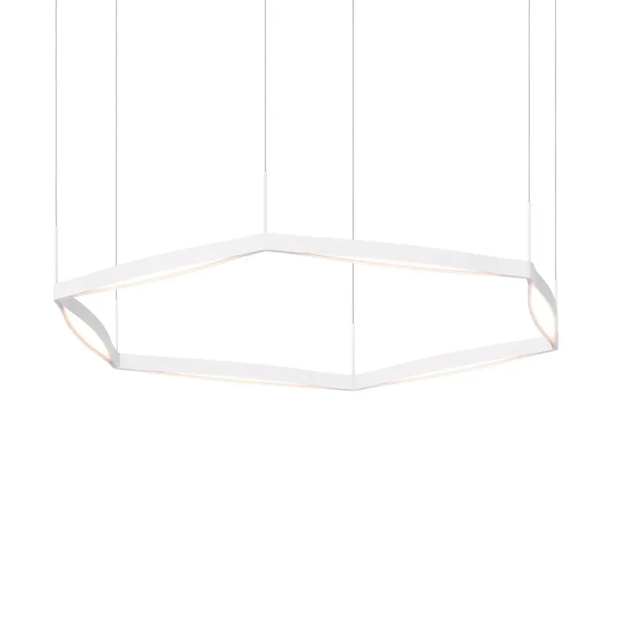 Ola LED Pendant in Satin White