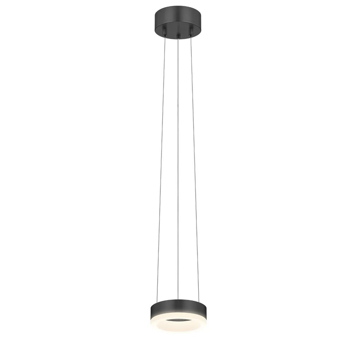 Corona LED Mini Pendant in Satin Black