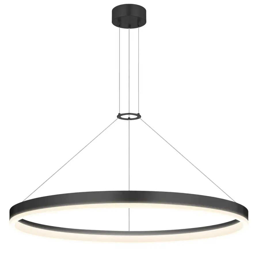 Corona LED Pendant in Satin Black