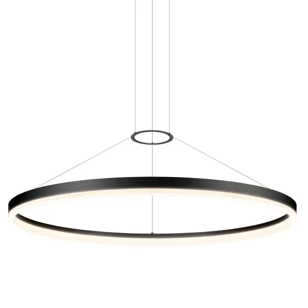 Corona LED Pendant in Satin Black
