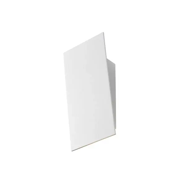 The Angled Plane Narrow LED Sconce delivers sophisticated up-and-down wall illumination in a slim, modern profile. Its compact 4-inch width makes it ideal for tight spaces while providing 502 delivered lumens of warm 3000K light.