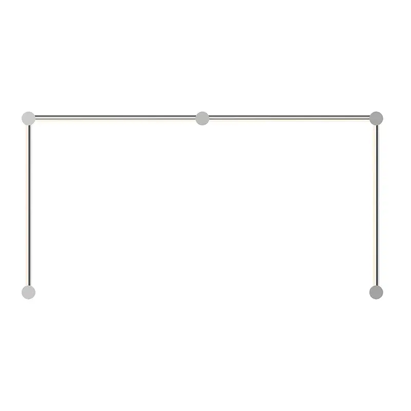 Purolinear 360 LED Wall Bar in Satin Chrome