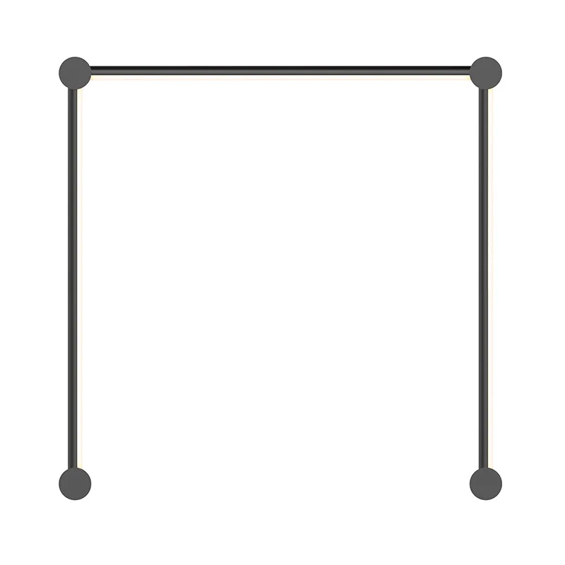 Purolinear 360 LED Wall Bar in Satin Black