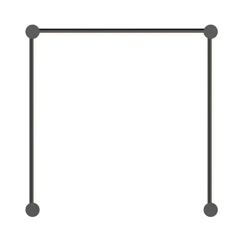 Purolinear 360 LED Wall Bar in Satin Black