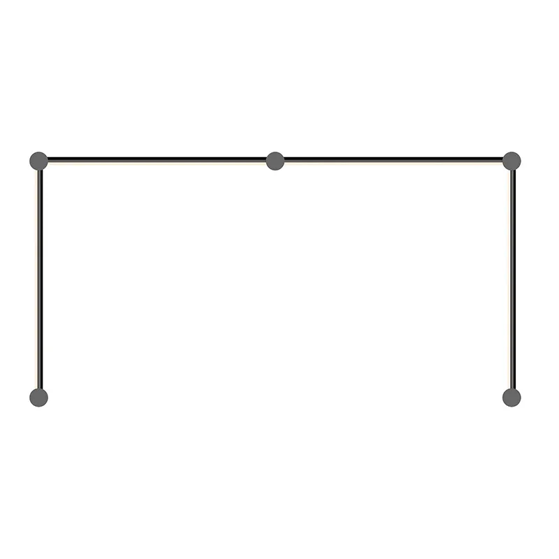 Purolinear 360 LED Wall Bar in Satin Black