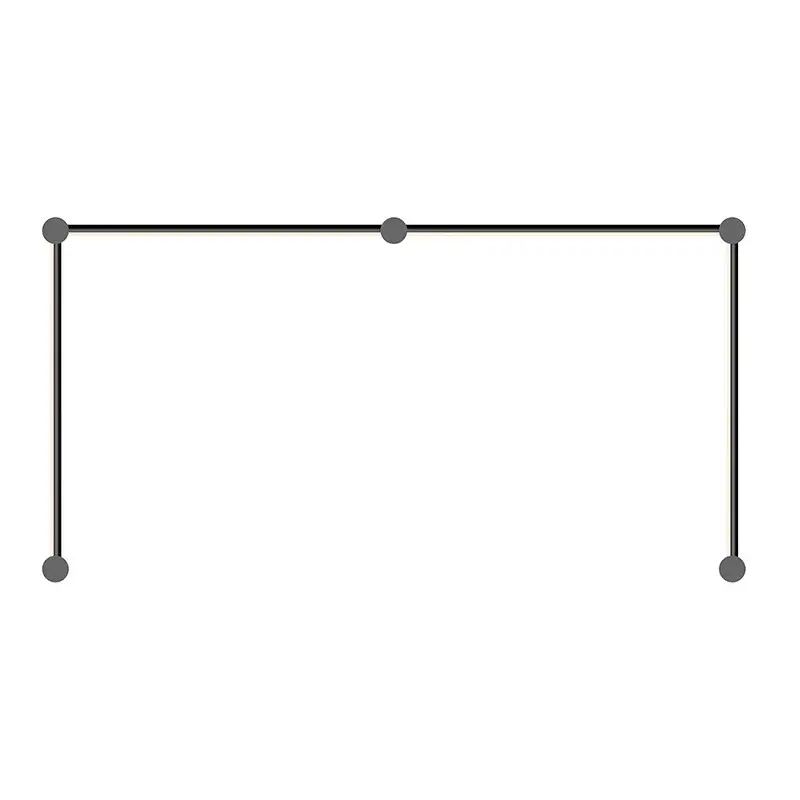 Purolinear 360 LED Wall Bar in Satin Black