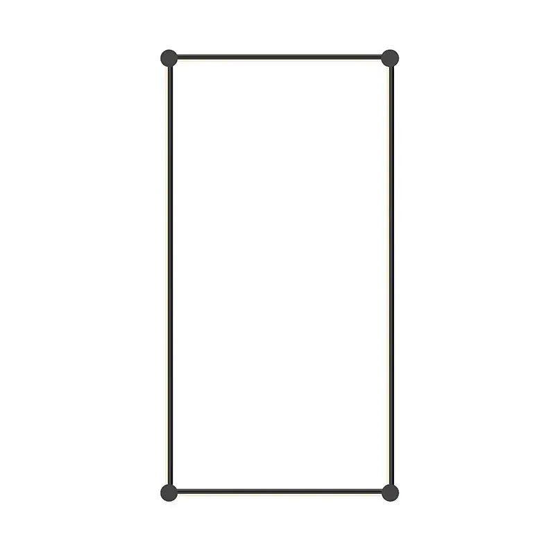 Purolinear 360 LED Wall Bar in Satin Black