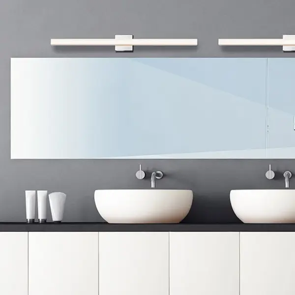 The SQ-Bar delivers pristine LED lighting through a minimalist rectangular design. With excellent 90 CRI and warm 3000K color temperature, it provides flattering vanity lighting while adding contemporary style to any bathroom.