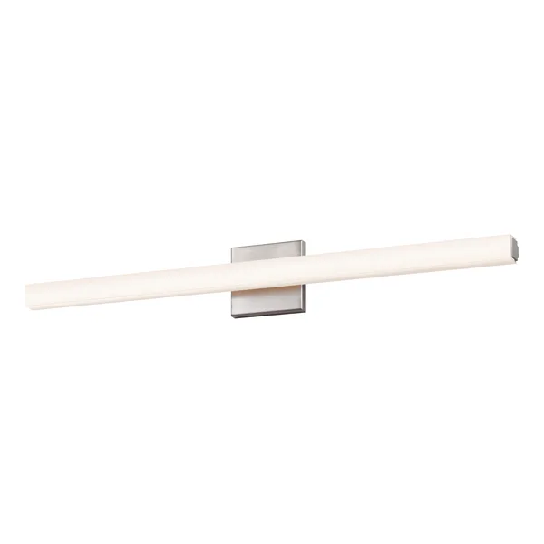 SQ-Bar LED Bath Bar in Satin Nickel