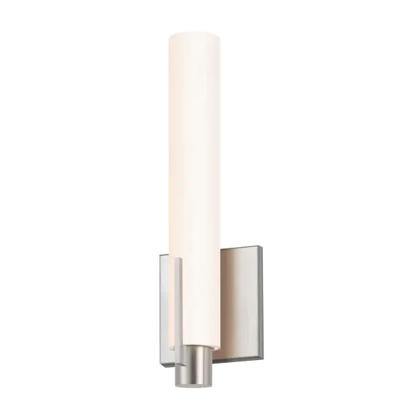 Tubo Slim LED Wall Sconce in Satin Nickel