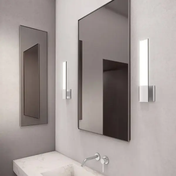 The Planes LED Sconce delivers pristine geometric simplicity with advanced edge-lit LED technology. Its minimal profile produces efficient, high-quality illumination perfect for modern spaces requiring clean, architectural lighting.