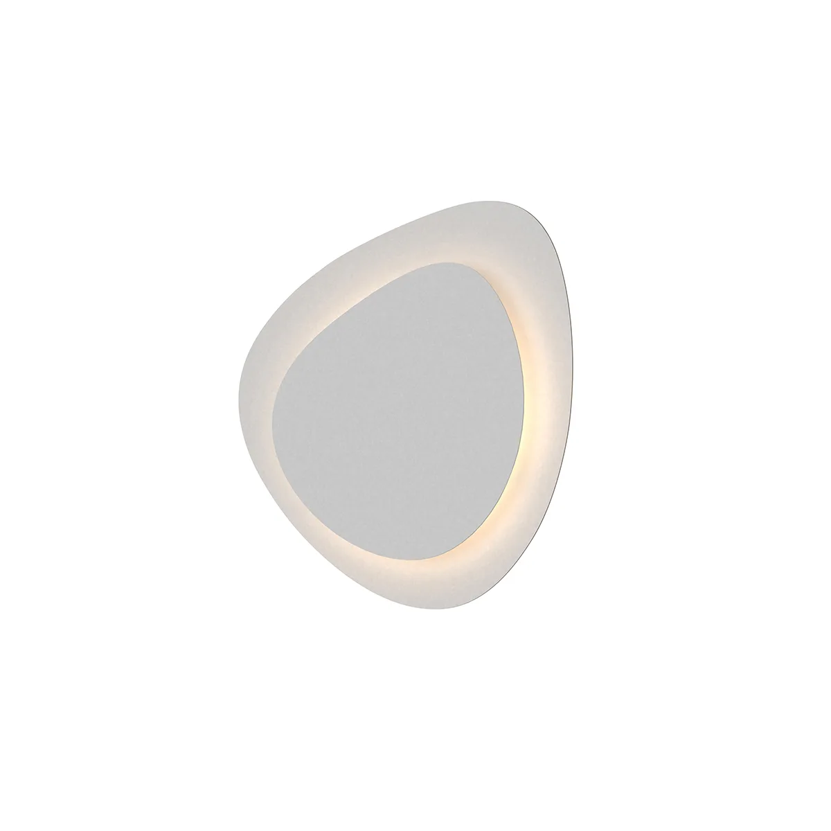 Abstract Panels LED Wall Sconce in Textured White