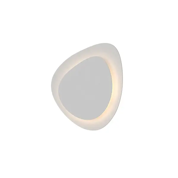 This contemporary wall sconce combines minimalist aluminum construction with textured white glass for soft, diffused illumination. ADA-compliant with only 2-inch extension, it's ideal for tight spaces requiring code compliance.
