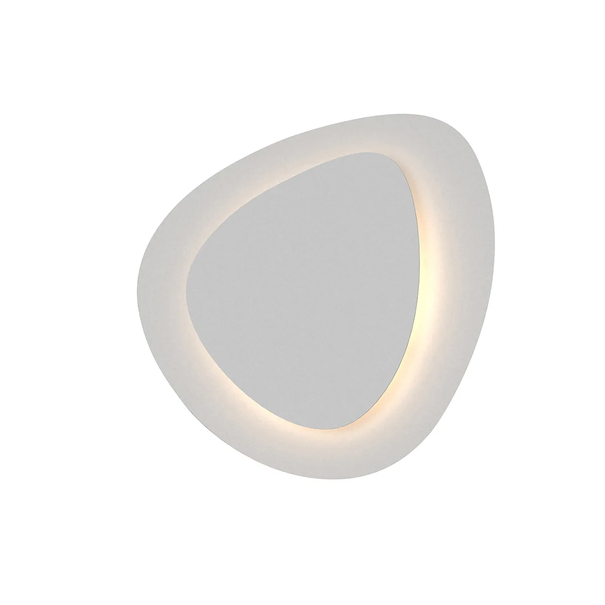 Abstract Panels LED Wall Sconce in Textured White