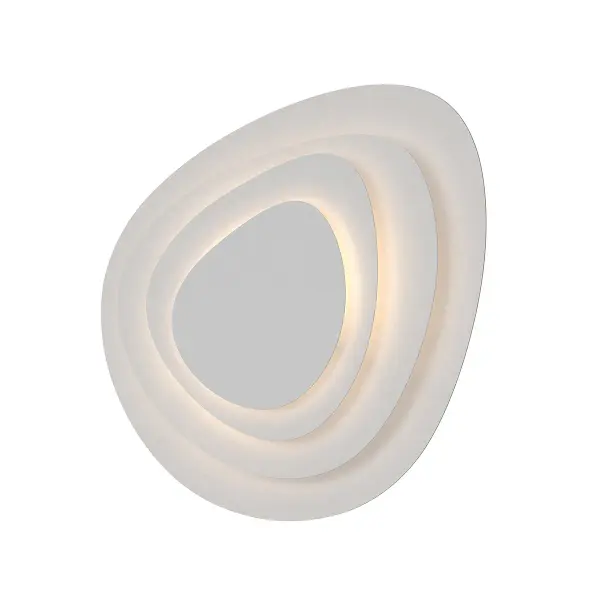 The Abstract Panels LED Wall Sconce delivers contemporary elegance with its textured white aluminum construction and integrated LED technology. ADA-compliant and damp-rated, it's ideal for hallways, bathrooms, and commercial settings.