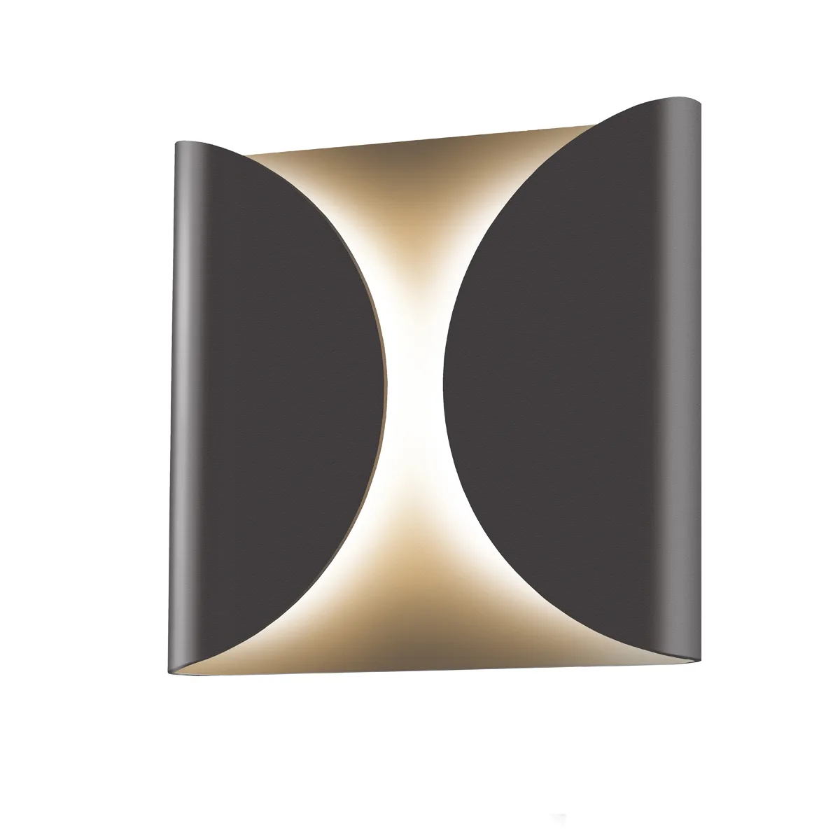 Folds LED Wall Sconce in Textured Bronze