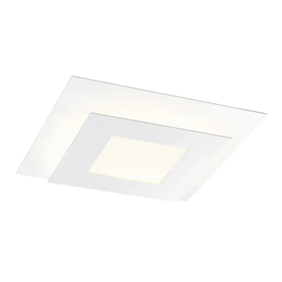 Offset LED Surface Mount in Textured White