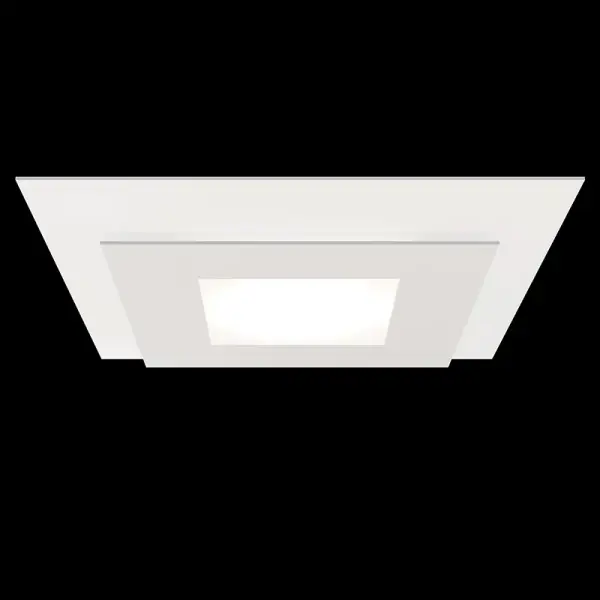 Offset LED Surface Mount in Textured White