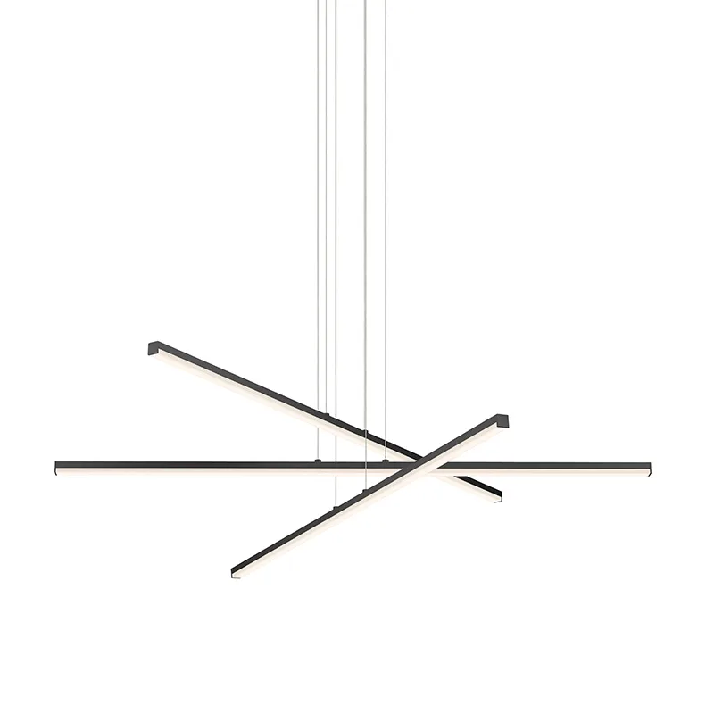 Stix LED Linear Pendant in Satin Black