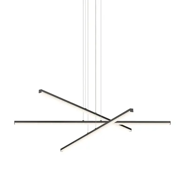 Stix LED Linear Pendant in Satin Black
