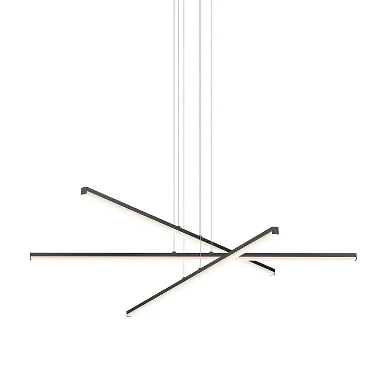 Stix LED Linear Pendant in Satin Black