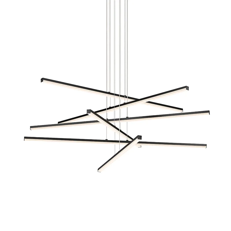 Stix LED Linear Pendant in Satin Black