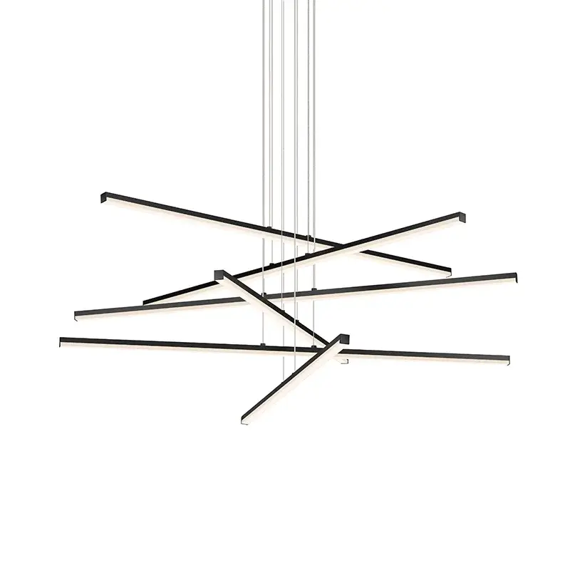 Stix LED Linear Pendant in Satin Black