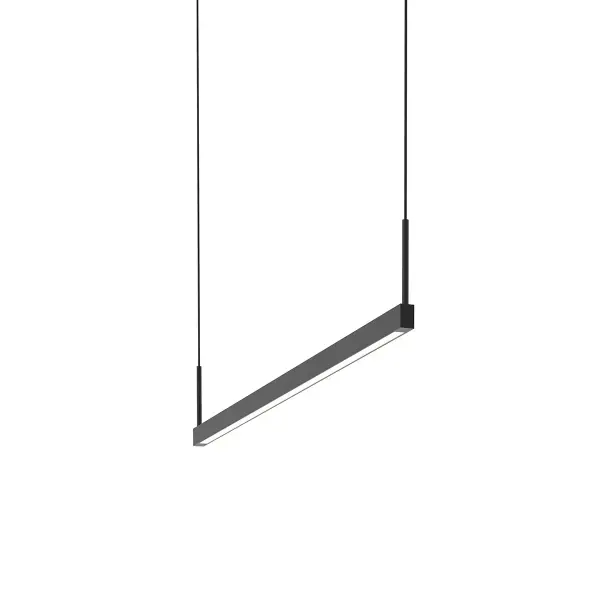 The Thin-Line LED Pendant delivers clean, contemporary illumination in a slim 3-foot profile. With single-sided configuration offering uplight or downlight options, high CRI, and dimmable LED technology, it's perfect for modern spaces.