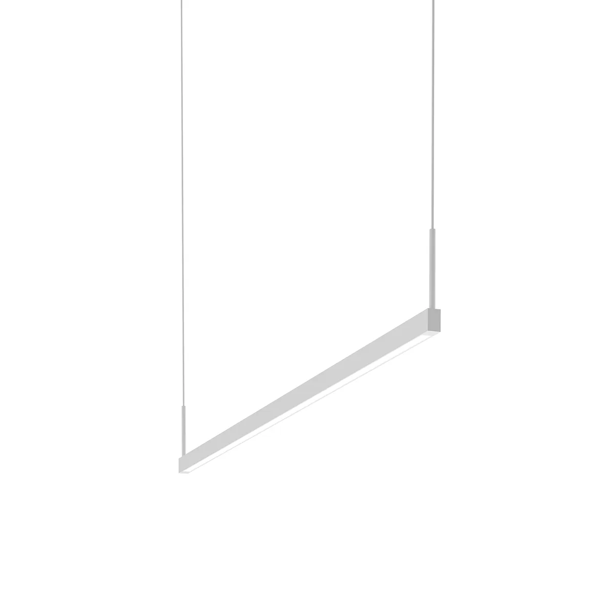 Thin-Line 48" LED Linear Pendant in Satin White