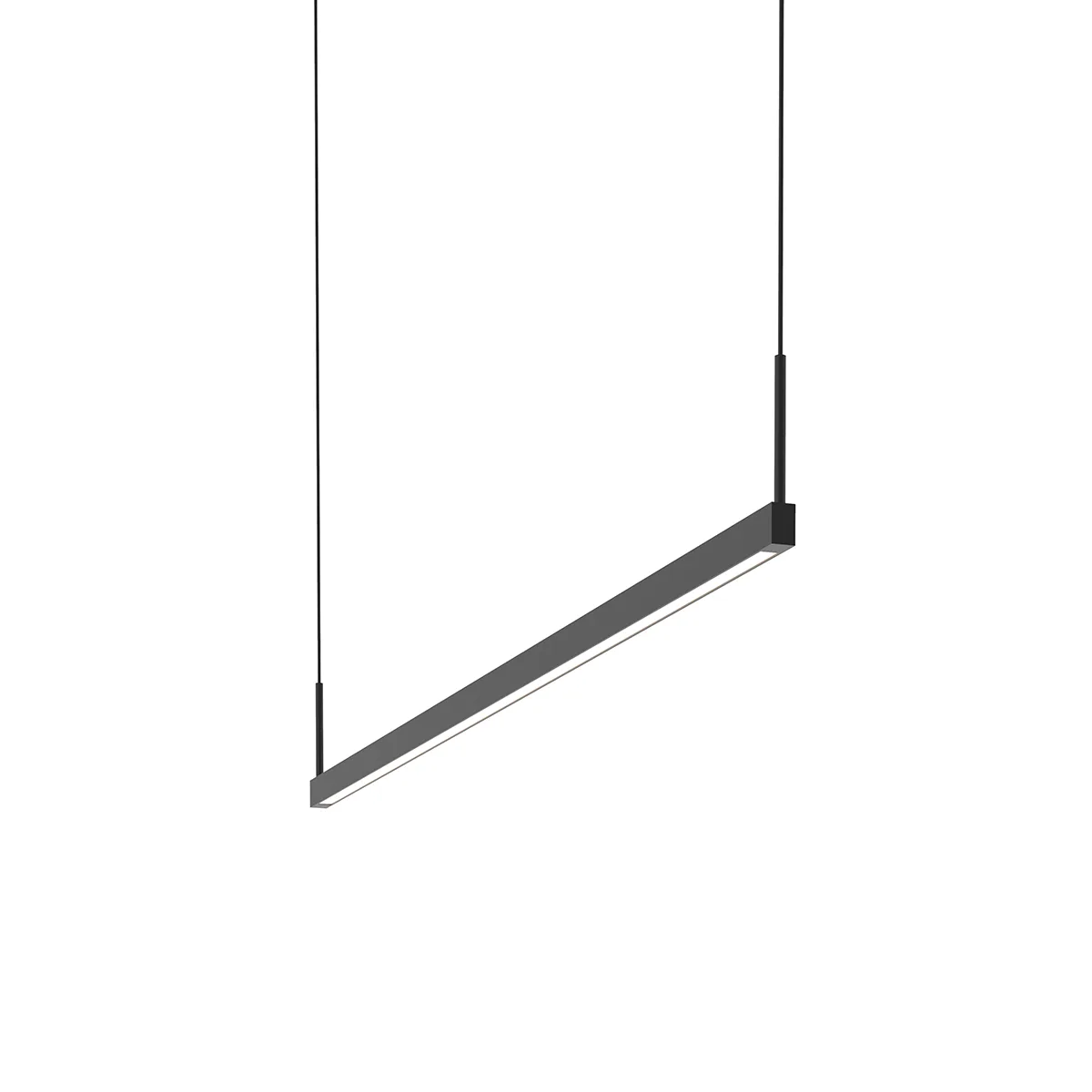 Thin-Line 48" LED Linear Pendant in Satin Black