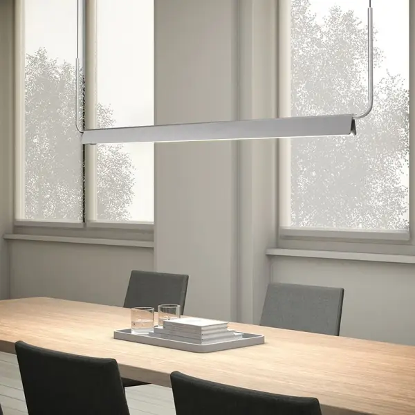 The Morii LED Pendant combines modern aesthetics with energy-efficient LED technology. Its satin white finish provides a clean, sophisticated look that complements contemporary interiors while delivering reliable illumination.