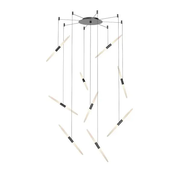 Ballet LED Pendant in Satin Black