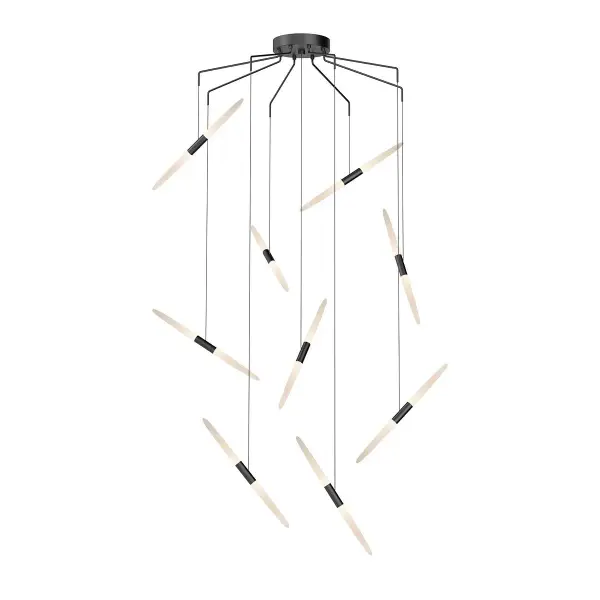 The Ballet LED Pendant delivers modern sophistication with its slim 21-inch profile and integrated LED technology. Nine LED modules provide bright, energy-efficient illumination with excellent color rendering, making it ideal for task-oriented spaces.