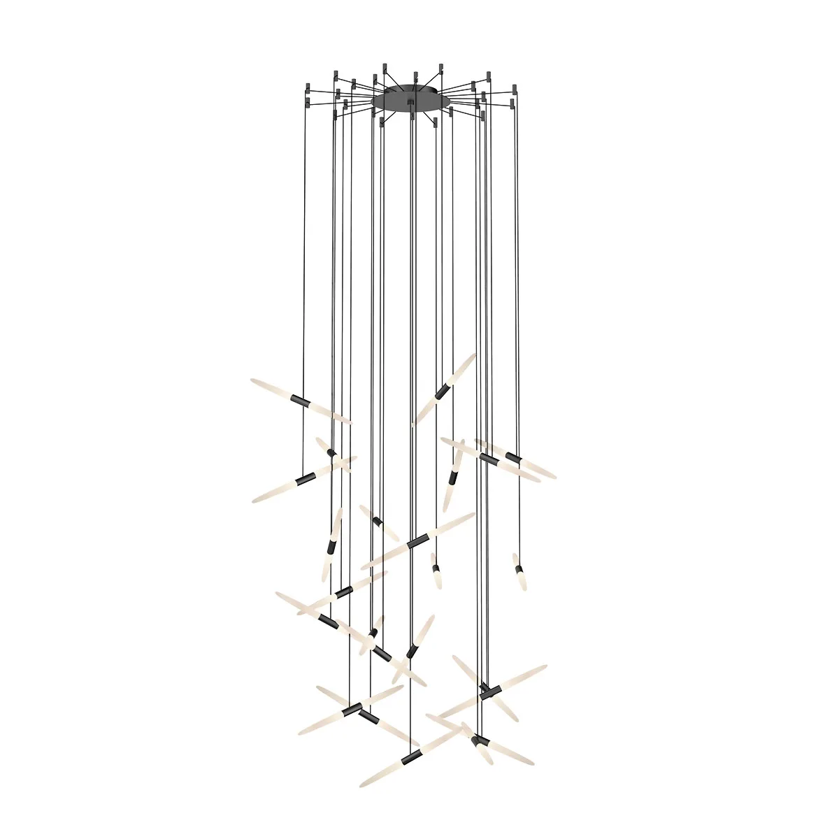Ballet LED Linear Pendant in Satin Black