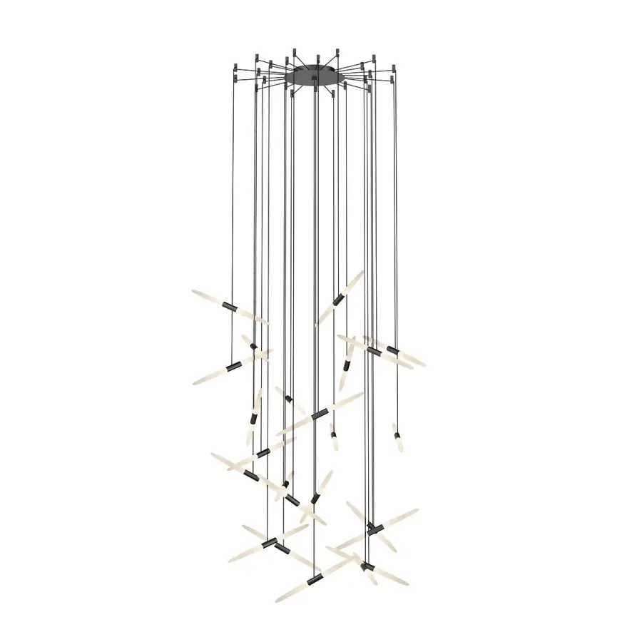 Ballet LED Linear Pendant in Satin Black
